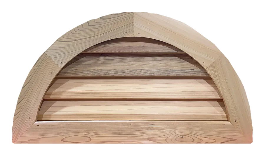 Cedar half-round gable vent