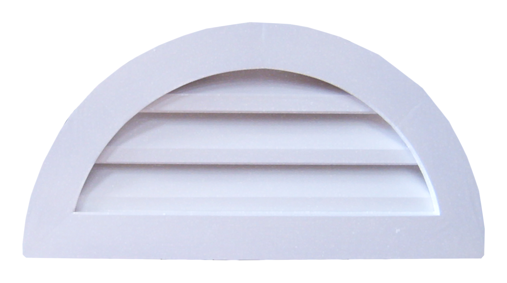 PVC half-round gable vent