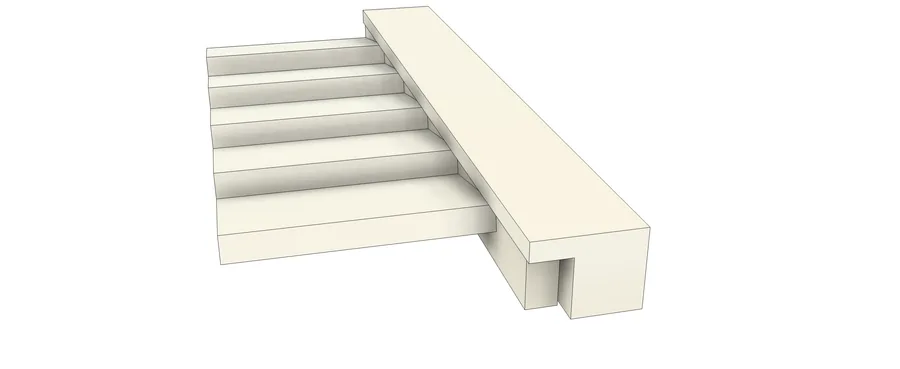 SM surface mount, PVC, real side view